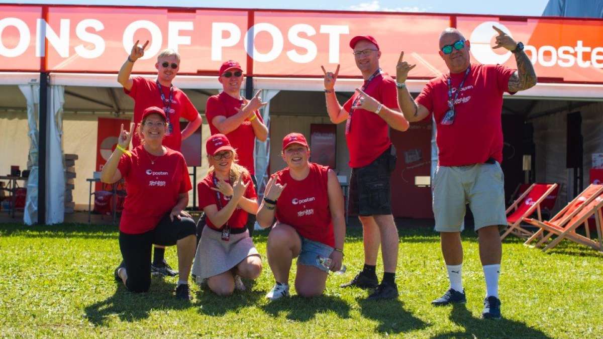 Gjengen fra Posten Norge AS på Tons of Rock